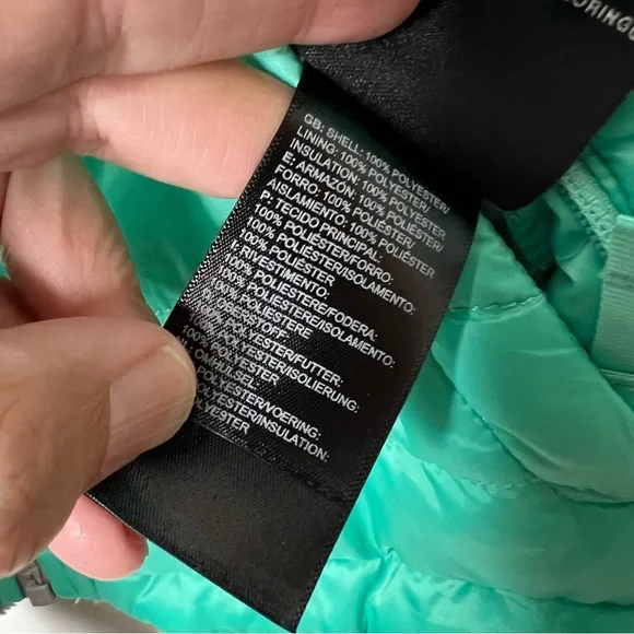 North Face Mossbud reversible girls jacket 14/16 - Picture 6 of 12